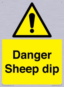 Danger Sheep dip